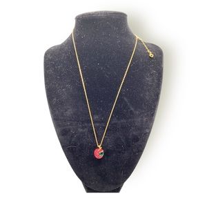 Kate Spade NY Crystal 3D Apple Necklace